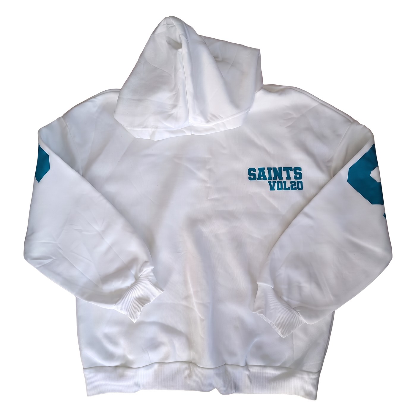 White Saints Hoodie front